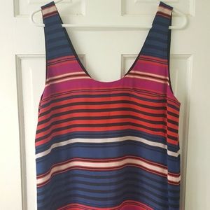 NWOT Joie silk tank striped dress